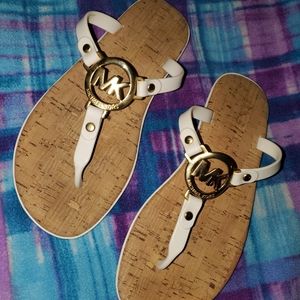 MK cork bottom sandals